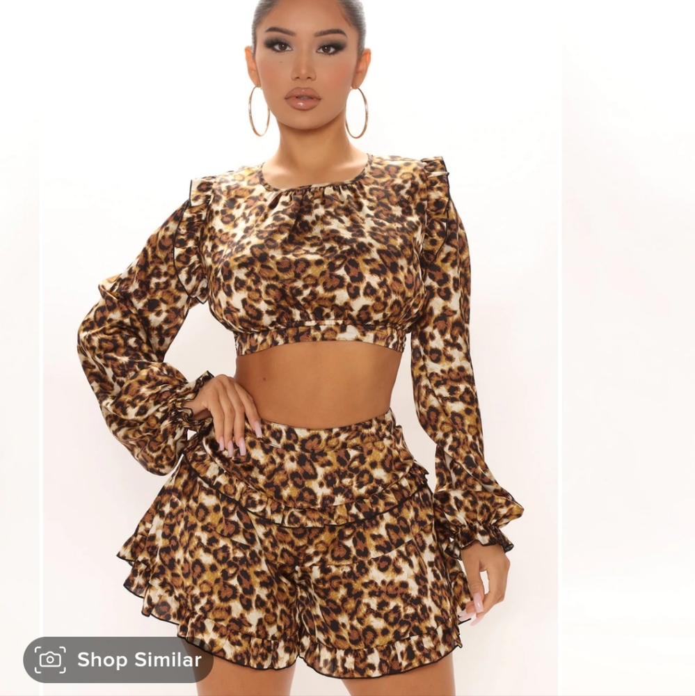 Lelani Leopard Short Set